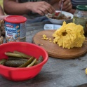 Kukuřičná polenta, která se může podávat i jako příloha k masu